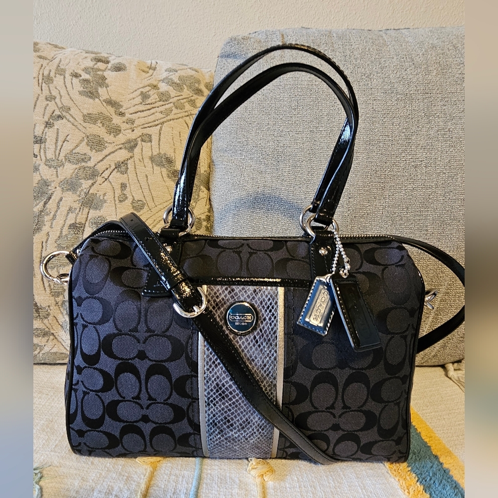 Coach Signature Phyton Stripe